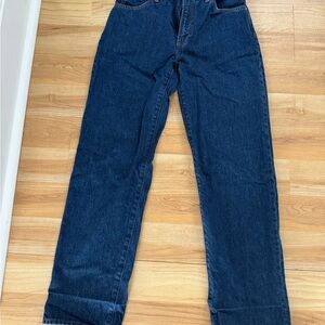 Aritzia Dark Blue Women's Straight Jeans
